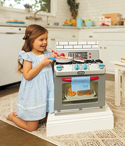 קטן טייקים ראשון תנור מציאותי להעמיד פנים לשחק מכשיר לילדים, לשחק מטבח עם 11 אביזרי ומציאותי בישול נשמע, ייחודי