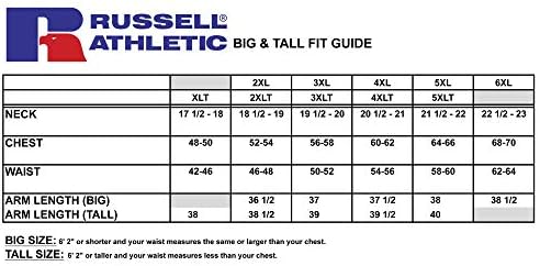 מכנסי כדורסל גדולים וגבוהים של ראסל אתלטיק-מכנסי כושר גדולים וגבוהים לגברים