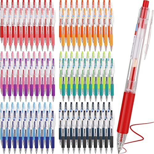 שר ג 'ל עטי סט, 12 צבעוני נשלף ג' ל דיו בינוני נקודת צבעוני עטים 120 חבילה 0.5 ממ פסטל ג ' ל עטים