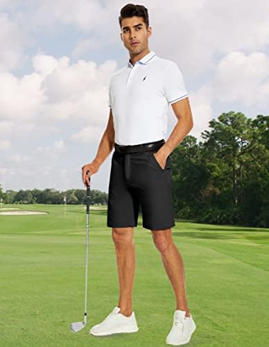 שמלת גולף לגברים של Puli מכנסיים קצרים נמתחים טיולים טיולים קלים קלים מהיר יבש שטוח קדמי עמיד למים
