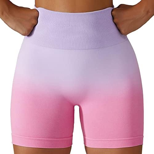 מכנסיים קצרים אתלטים לנשים מכנסיים קצרים במותניים גבוהים הרמת קת מכנסיים קצרים של מכנסיים קצרים