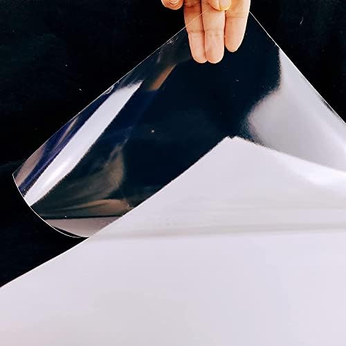 Bleidruck 25 גיליונות קריסטל צלול ויניל מדבקת נייר דבק עצמי אטום למים שכבת -על שקופה