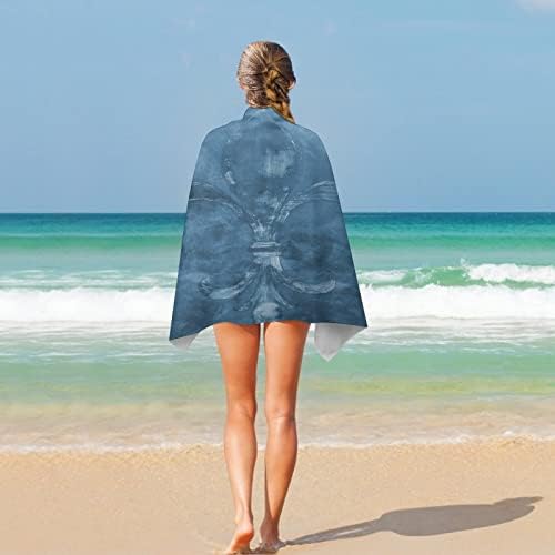 מגבת חוף פלר דה ליס מגבות קלות לקמפינג לטיולי ספורט