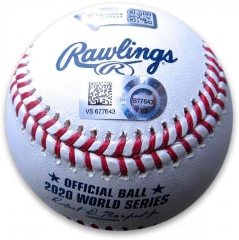 דסטין עשוי לחתום על בייסבול חתימה 2020 סדרה עולמית 85 Dodgers MLB - כדורי חתימה