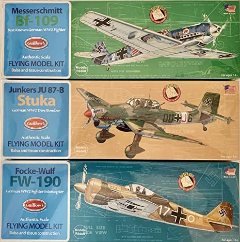 שלוש גילו של מלחמת העולם השנייה גרמנית מטוסי בלזה עץ עף דגם מטוס ערכות