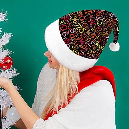 צבעוני מספרי חג המולד כובע לשנה חדשה חג מסיבת קוספליי