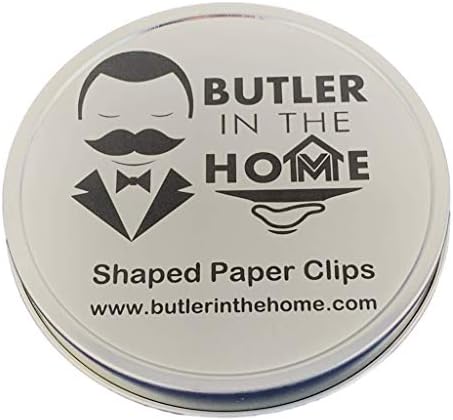 באטלר בבית 96 חתיכות שחמט קטעי נייר בצורת נייר נהדרים לאספני קליפ נייר או מתנה משרדית - מגיע בפח עגול עם