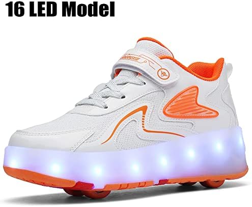 ילדי נעלי רולר 4 גלגלים 16 הוביל מודל צבעוני בנות בני רולר גלגיליות נעל יכול תשלום למתחילים יותר