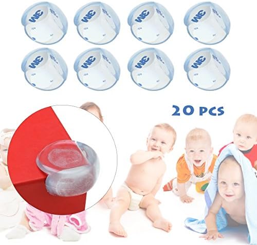 WINOMO 20 יחידות תינוק ילדים בטיחות ילדים סיליקון רך צורה עגולה פינת שולחן פינת כריות נגד התנגשות