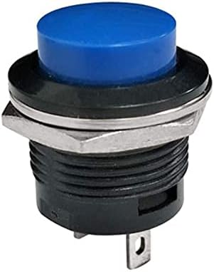 DFAMIN 1PCS R13-507 SPST רגעי לא אדום שחור לבן צהוב ירוק כחול כחול עגול מתג כפתור כפתור AC 6A/125V 3A/250V