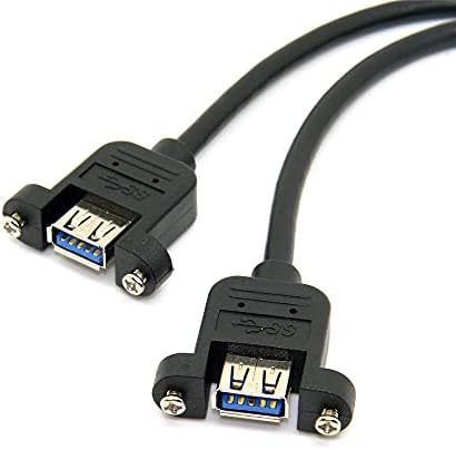 NFHK USB 3.0 יציאות כפולות סוג בורג נקבה סוג של לוח האם 20 כותרת כותרת שחור שחור