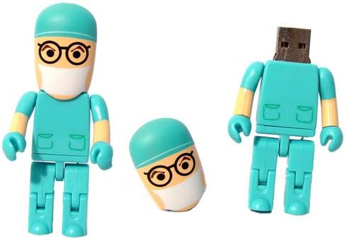 MOJO 32GB דמות רופאים חמודה תו כונן פלאש USB - העברת נתונים מהירה למחשבים, מחשבים ניידים, מחשבים ניידים, שולחנות