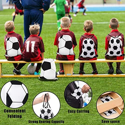Ulbek 12 PCS 16.5 '' Soccer Skcerstring תרמיל GOODIE לטובת תיקים לילדים וילדים מתנה לקבוצת בית