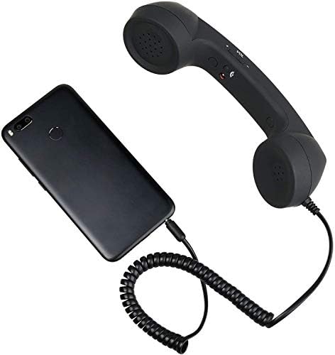 Ytykinoy רטרו 3.5 ממ טלפון טלפון מקלט טלפון סלולרי רמקול מיקרופון מיקרופון לאייפון אייפד טלפונים ניידים
