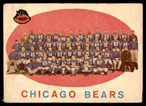 1959 Topps 104 Bears Check רשימת צ'קגו דובים דובים עניים