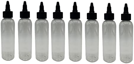 חוות טבעיות 4 גרם COSMO COSMO BPA בקבוקים בחינם - 8 חבילות מכולות ריקות הניתנות למילוי מחדש - שמנים אתרים