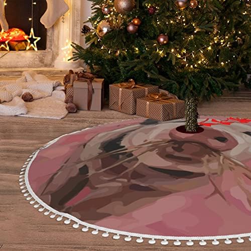 חצאית עץ חג המולד עם פום לקצץ קישוטי בית לחג חג המולד של פום-ליטל-פיגלי-קיצוני 36