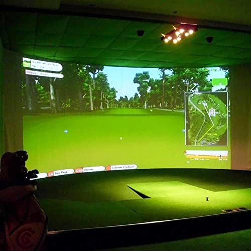 PBKKINKM GOLF BALL SIMULATOR השפעה על תצוגה מסך הקרנת מסך מקורה חומר בד לבן גולף תרגיל גולף יעד