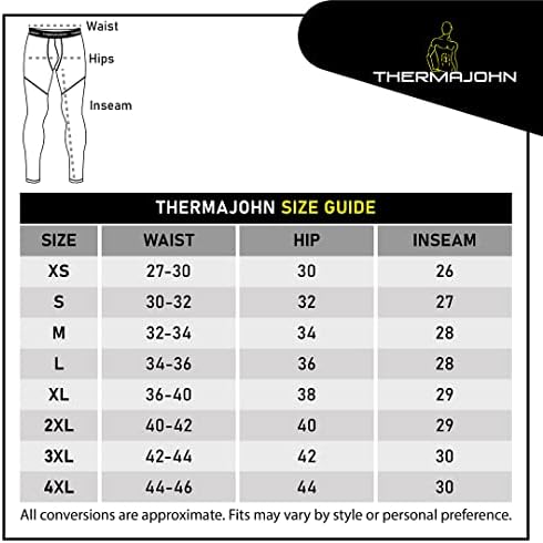 מכנסי דחיסה של Thermajohn Mens, טייץ אימון וחותלות דחיסה לגברים