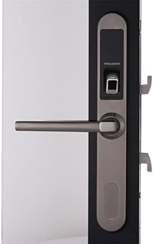 YCZDG נעילת דלת הזזה אלקטרונית אטומה למים, טביעת אצבע ביומטרית ללא מפתח מנעול דלת וו הזזה לדלת זכוכית עץ או אלומיניום