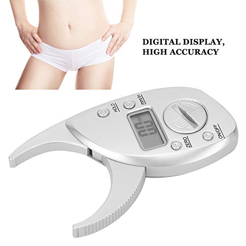מחוגה שומן בגוף עם תצוגה דיגיטלית מדידת שומן בגוף המופעל על ידי סוללה 0-50 ממ מטווח המדידה