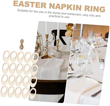 טופיקו 20 יחידות ביצה טבעות ביצה טבעות תכשיטים שולחן פשתן שולחן בד ארנב טבעת מפית מפית טבעת מפית חתונה טבעת