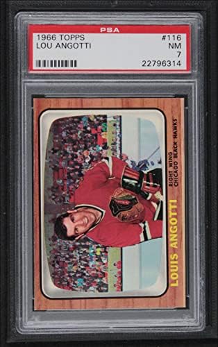 1966 Topps 116 Lou Angotti Chicago Blackhawks PSA PSA 7.00 Blackhawks