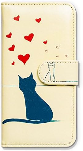 23 אולטרה מקרה, שחור חתול לבן חתול באהבה עור להעיף טלפון מקרה ארנק כיסוי עם כרטיס חריץ מחזיק מעמד עבור