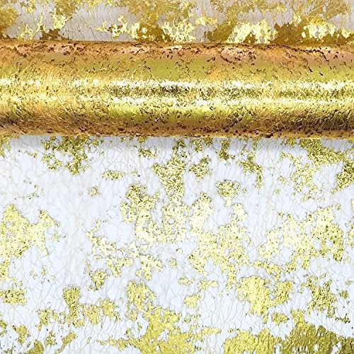 זהב טול בד רול 11 אינץ נוצץ אורגנזה בד סליל טול סליל 10 מטרים עבור חג המולד מסיבת חתונה טוטו