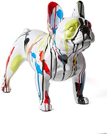 ננבולק בולדוג פסל פסל מצויר פסל של בעלי חיים מתנות פולירסין 17 אינץ '.