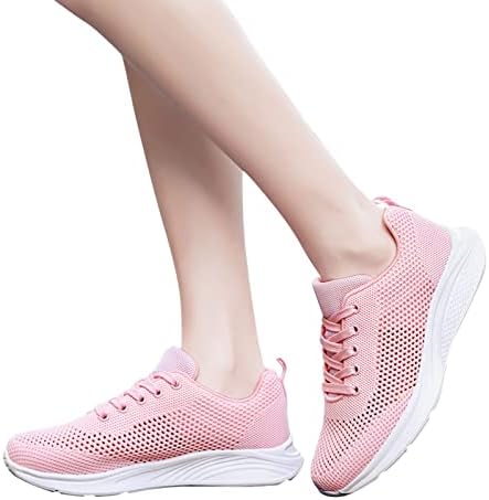 רשת נעלי נשים מתגנדר אופנה סניקרס קל משקל רך כרית בטיחות נעליים לנשימה ספורט נעלי הבוהן גרב סניקרס