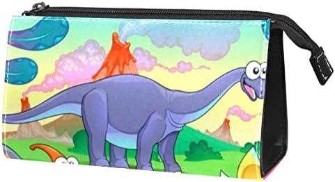 תיק איפור, תיק קוסמטי, מארגן שקית איפור אטום למים, דינוזאור בצבע מצויר של בעלי חיים