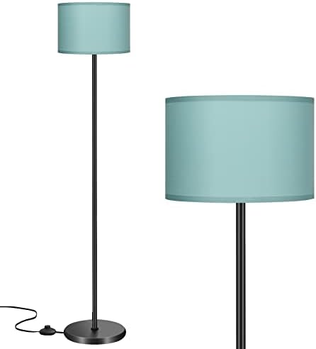 מנורת רצפת אמבימאל לסלון, מנורת רצפת אקווה מודרנית עם צל, מנורות גבוהות לסלון, חדר שינה, משרד, חדר אוכל