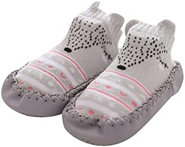 תינוקות בנות נערות רצפה מצוירת נעלי הליכה ללא החלקה נעלי ילדים ראשונות נעלי נעלי פעוט נעלי בלט פעוטות