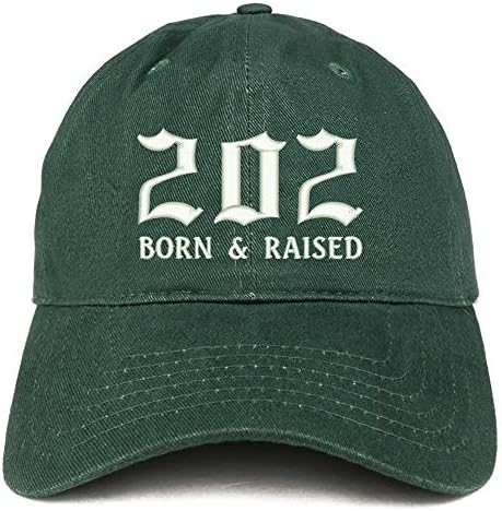 חנות הלבשה אופנתית 202 נולדה וגדלה מחוז קולומביה כובע מוברש רקום