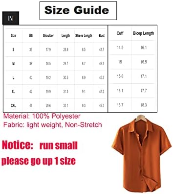 כפתור הגברים של Oyoangle Down Shirt צוואר שרוול קצר צוואר הצוואר