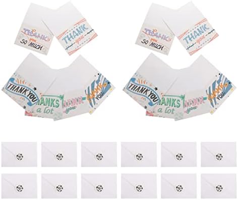Nuobesty Knowy Cards עם מעטפות מדבקות ברכות כרטיסי תודה 6 עיצובים