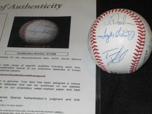 אגדות New York Mets חתמו חתימה על בייסבול מקגרו, יקירתי + JSA - בייסבול חתימה
