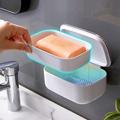 WDHOMLT סבון סבון מחזיק סבון כלים לסבון אמבטיה סבון רכוב סבון רכוב קופסא קופסא שומר מגש סבון אטום למים