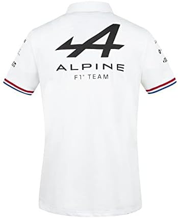 חולצת פולו לבנה של אלפיני מירוץ אלפיני 2021