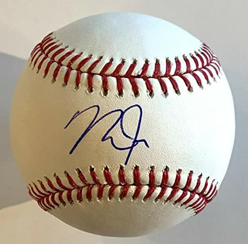 מייק טרוט חתום בייסבול חתום על חתימה של לוס אנג'לס Angels MLB Hologram