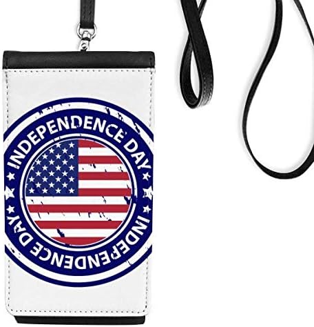 דגל יום העצמאות של ארהב דגל דואר טלפון ארנק ארנק תליה כיס נייד כיס שחור