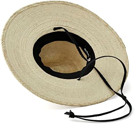 כובע שמש קש של האקברי לגברים, מיועד להגנה מקסימאלית לשמש