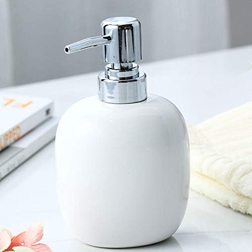 בקבוק מתקן לסבון ריק מקרמיקה 33 450 מ ל, משטח רחצה למילוי חוזר שמפו יד מתקן קרם סבון נוזלי משאבת