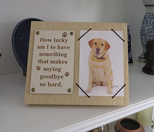 מסגרת צילום עץ UNIDECO 4x6 - אובדן יפה של מתנות כלבים קיר ושולחן שולחן 4 x6 מחזיק תמונה - 4
