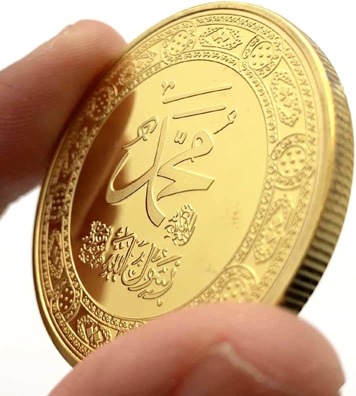 האסלאמי ערב הסעודית זהב מצופה הנצחה מטבע אוסף מטבע פיית שיניים מטבע זהב מטבע מדליית