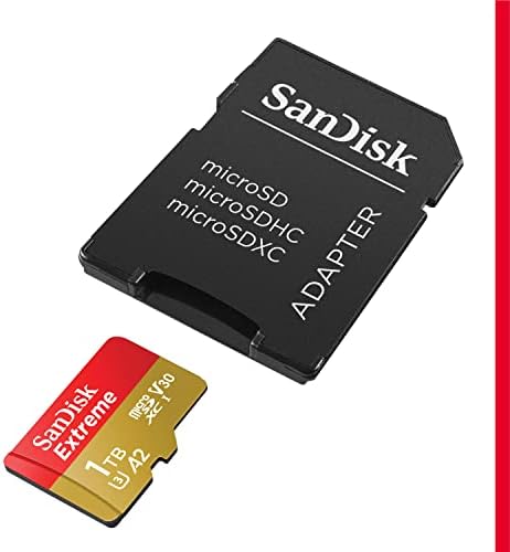 SanDisk 1TB קיצוני microSDXC UHS-I כרטיס זיכרון עם מתאם & 1TB Ultra microSDXC UHS-I כרטיס זיכרון