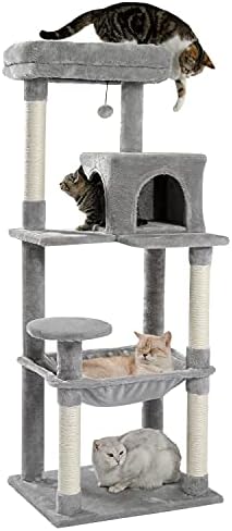 מגדל חתול רב-מפלסי ודגלמינגו חתול גרדן צרור