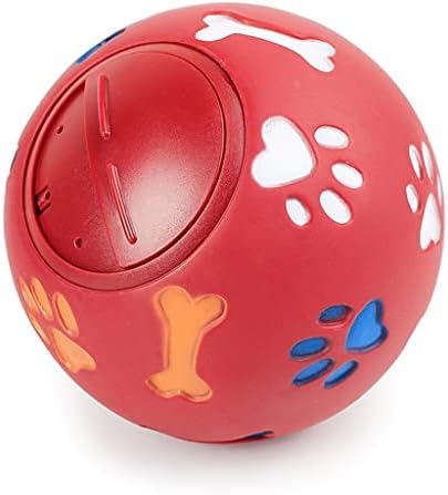 Fegoclt צעצוע של כלב גומי כדור גומי לעיסה דליפה מזון משחק כדור כדור אינטראקטיבי חיית מחמד שיניים שיניים
