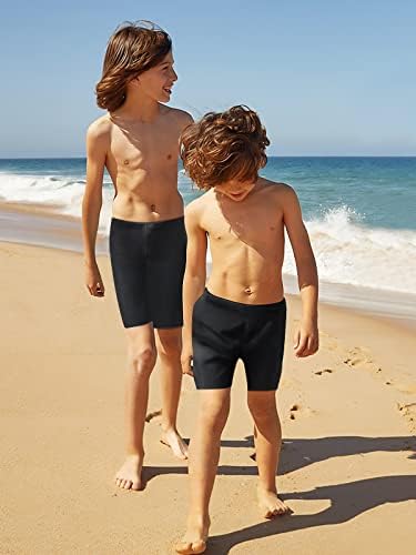 בנים-שחייה-ג'מרים נוער-ספורטטיים מקצרים יבש מהיר-עם ילדים עם בגדי ים רכים 50+.